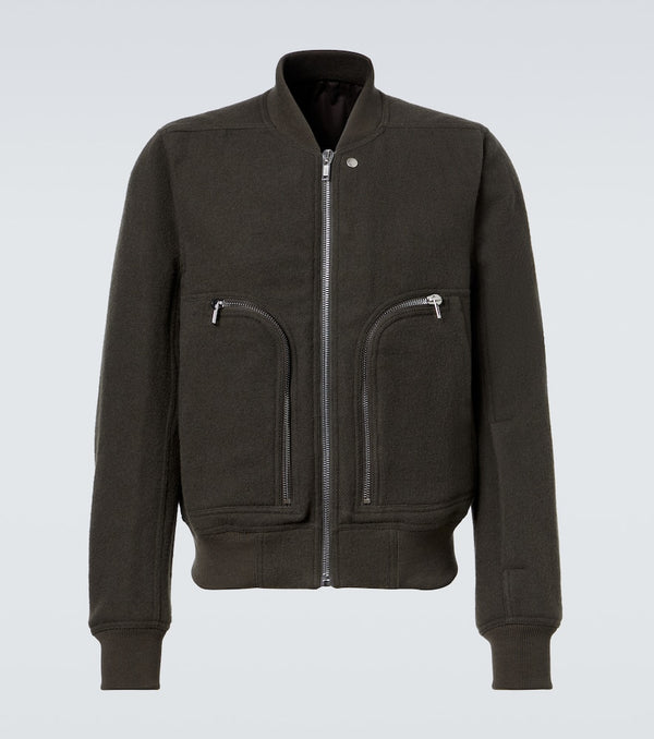 Rick Owens Virgin wool bomber jacket