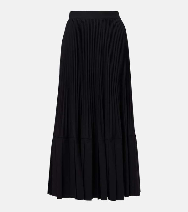 Junya Watanabe Plisse wool-blend maxi skirt