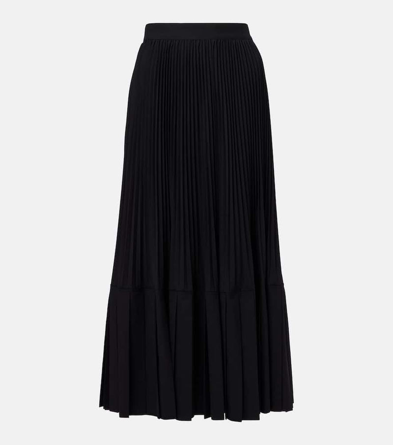 Junya Watanabe Plisse wool-blend maxi skirt