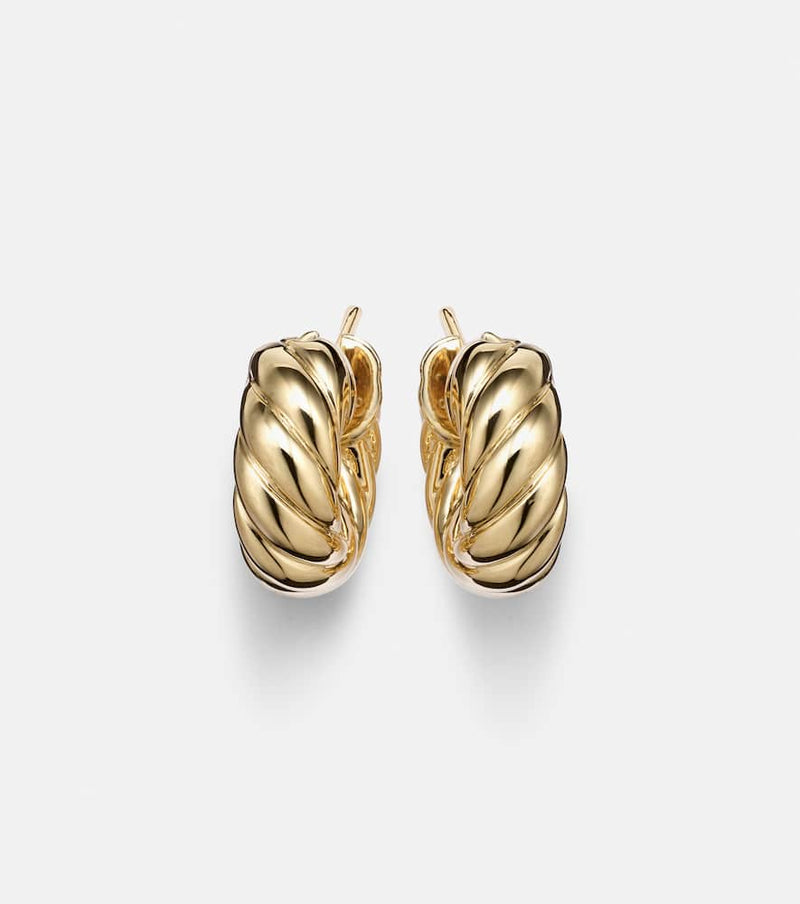 David Yurman 18kt gold hoop earrings