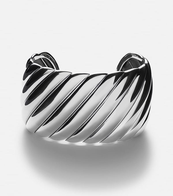 David Yurman Sculpted Cable sterling silver cuff bracelet