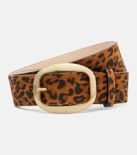 Isabel Marant Dara leopard-print suede belt