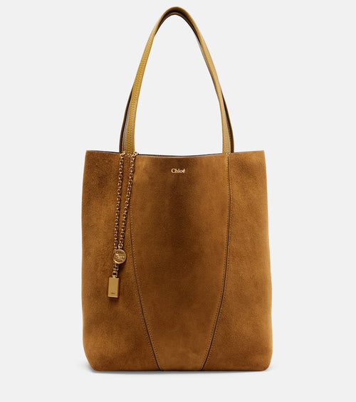 Chloe Spin Medium suede tote bag