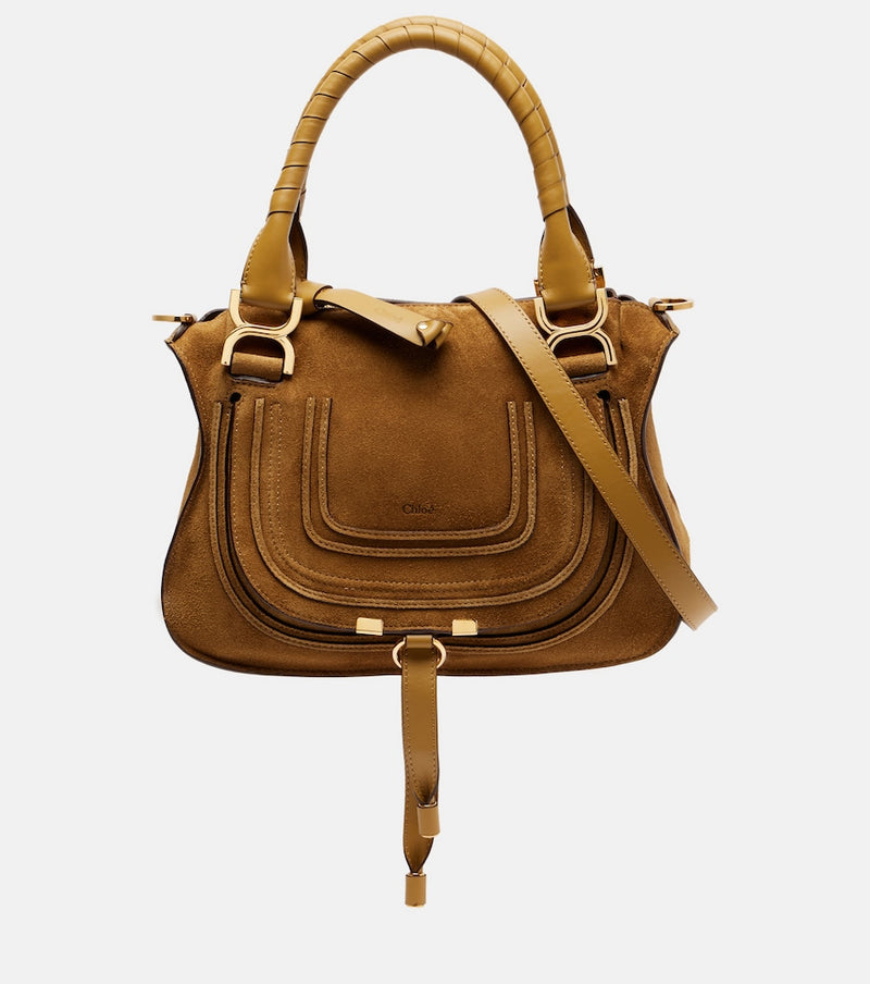 Chloe Marcie Small suede tote bag
