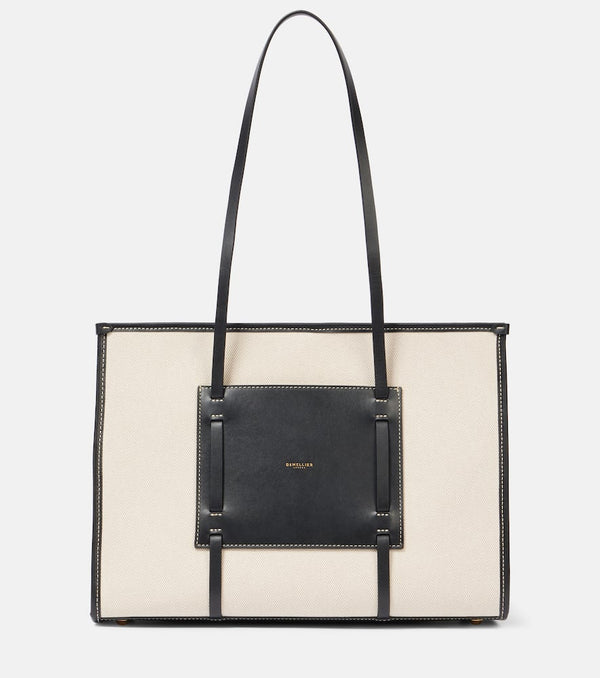 DeMellier Capri leather-trimmed tote bag