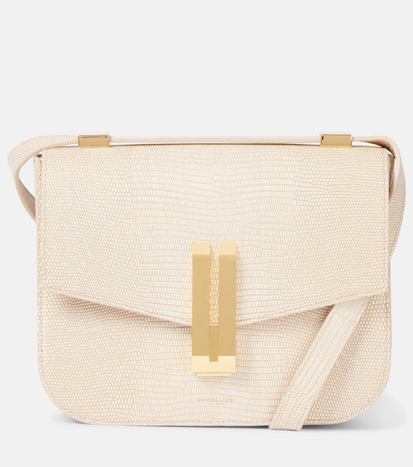 DeMellier Vancouver croc-effect leather crossbody bag