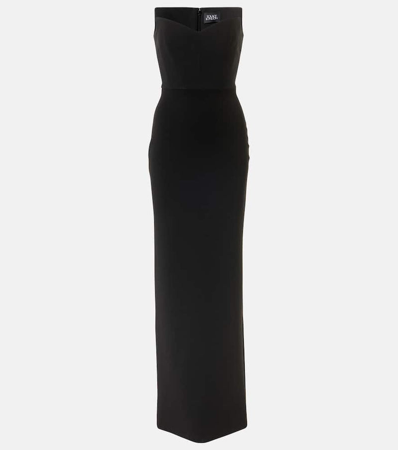 Solace London Malla crepe corset maxi dress
