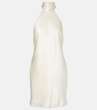 Rixo Capucine silk satin minidress