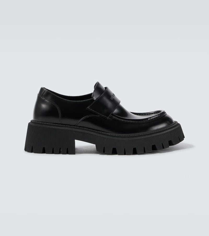 Balenciaga Tractor leather loafers