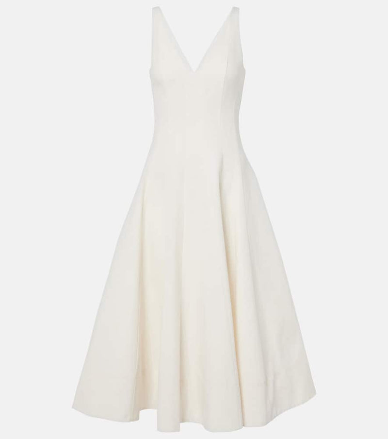 Staud Bridal Marieta cotton-blend midi dress