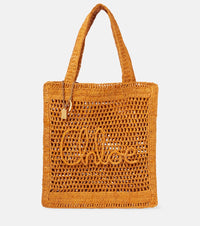 Chloe Summer Banana raffia tote bag