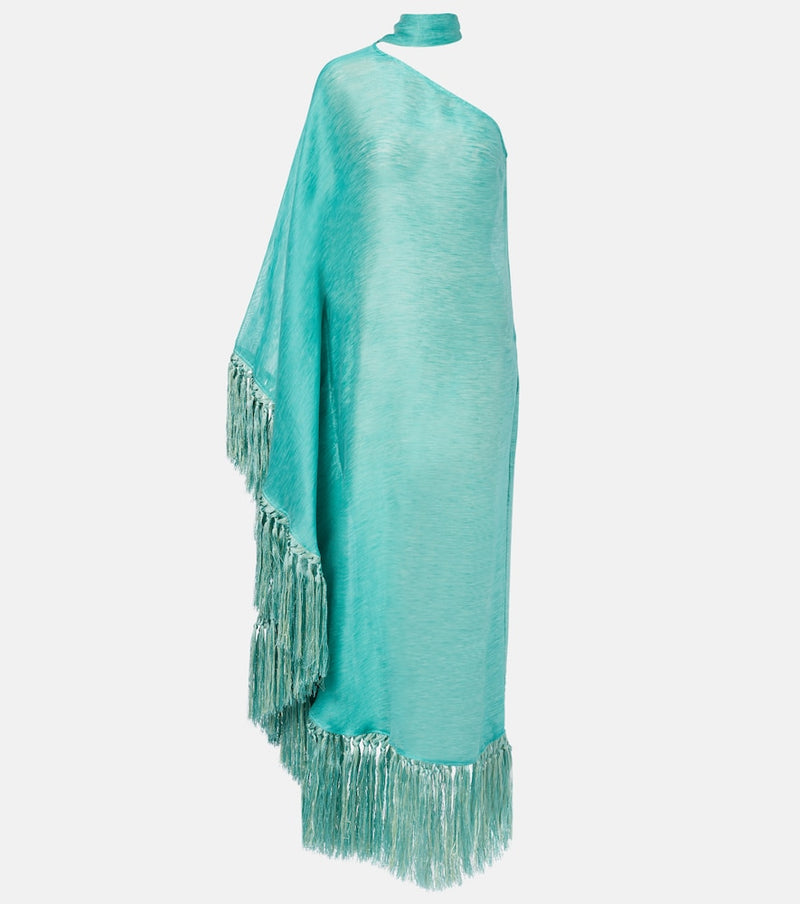 Taller Marmo Arno fringed linen-blend maxi dress