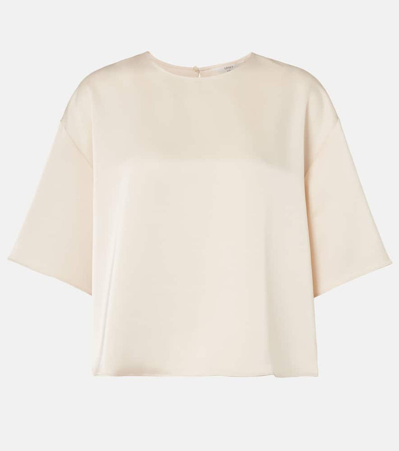 Leset Barb oversized satin t-shirt