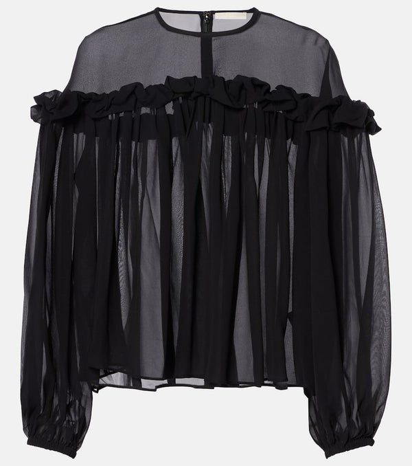 Ulla Johnson Peggy ruffled silk georgette blouse