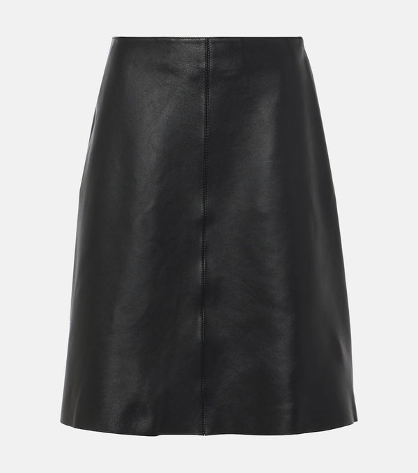 Toteme Leather miniskirt