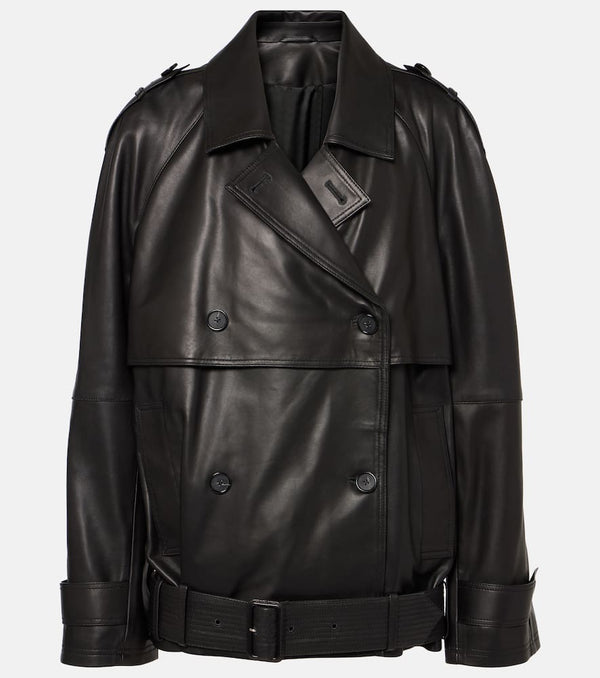 Toteme Oversized leather jacket