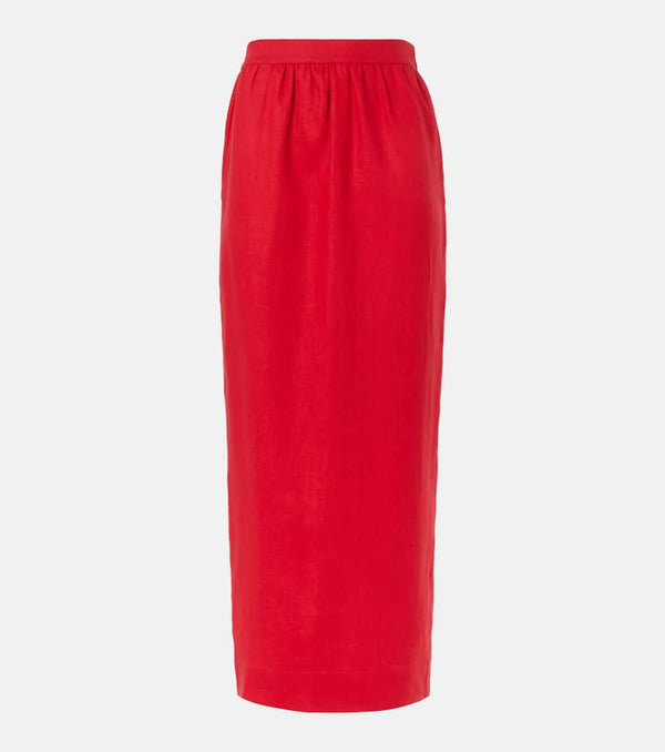 Posse Bonnie linen pencil skirt