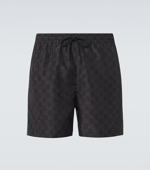 Gucci Web Stripe GG swim trunks