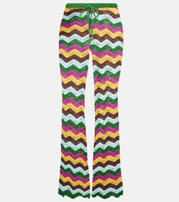 Bananhot Kim crochet cotton-blend straight pants