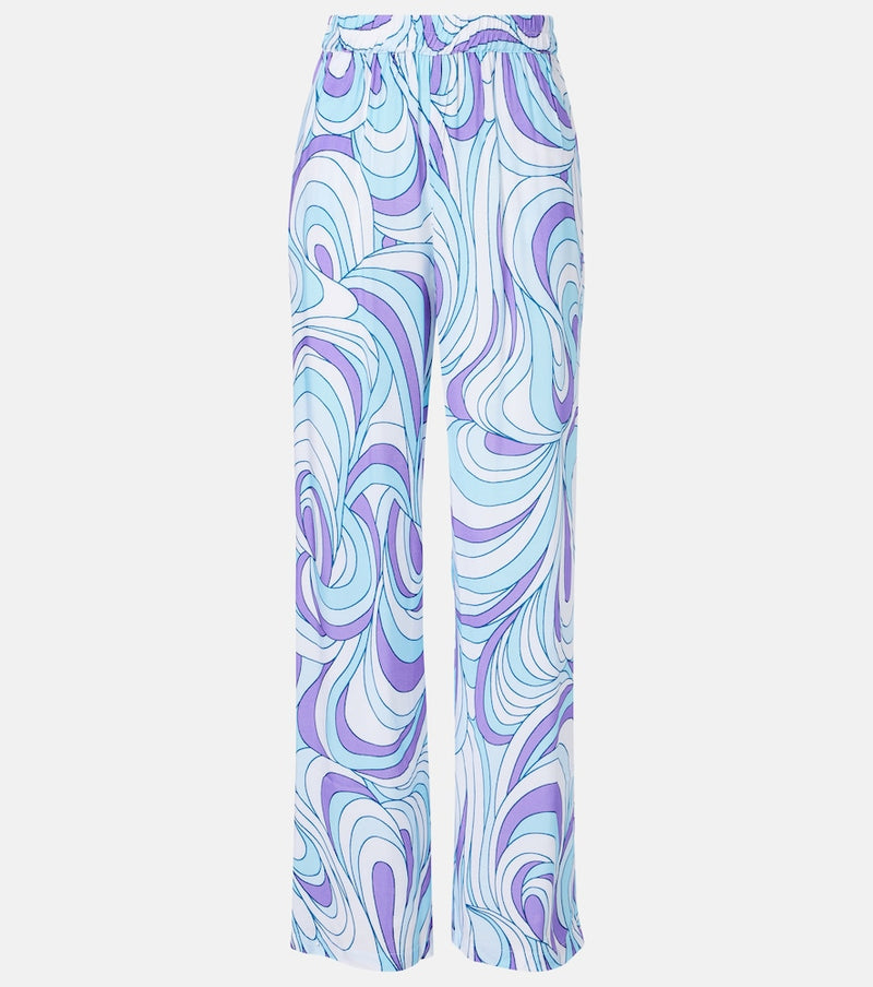 Melissa Odabash Olivia printed wide-leg pants