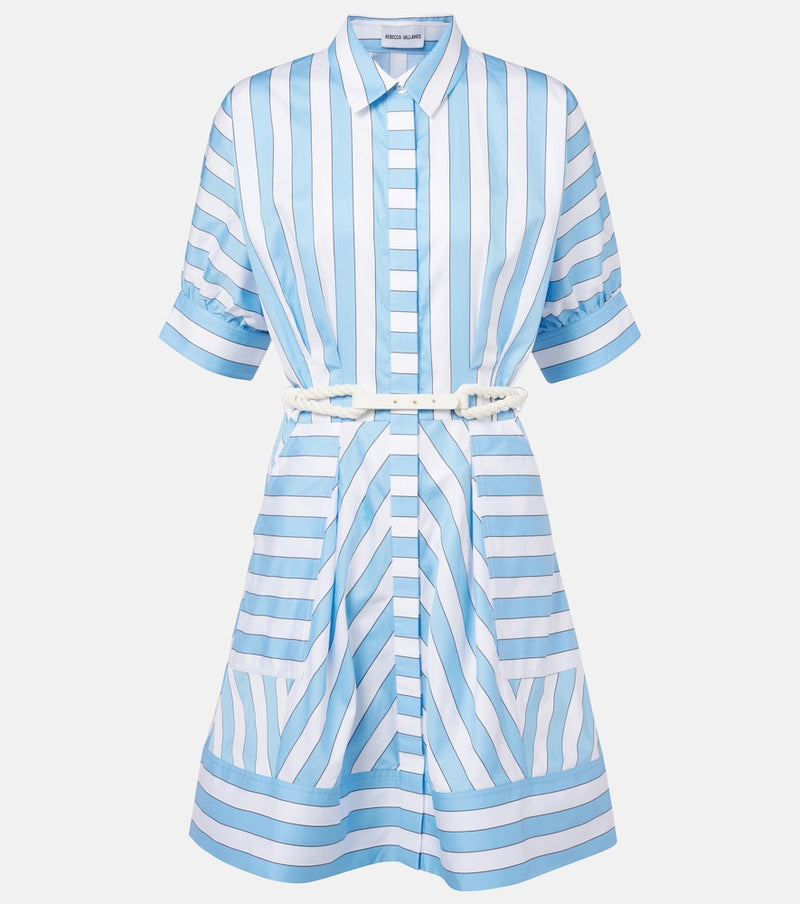 Rebecca Vallance Nilah striped cotton minidress