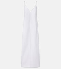 Khaite Tulula silk poplin slip dress