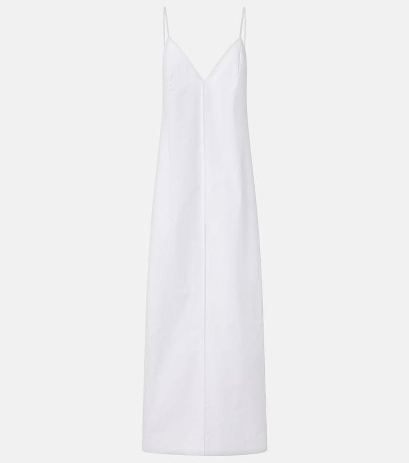Khaite Tulula silk poplin slip dress