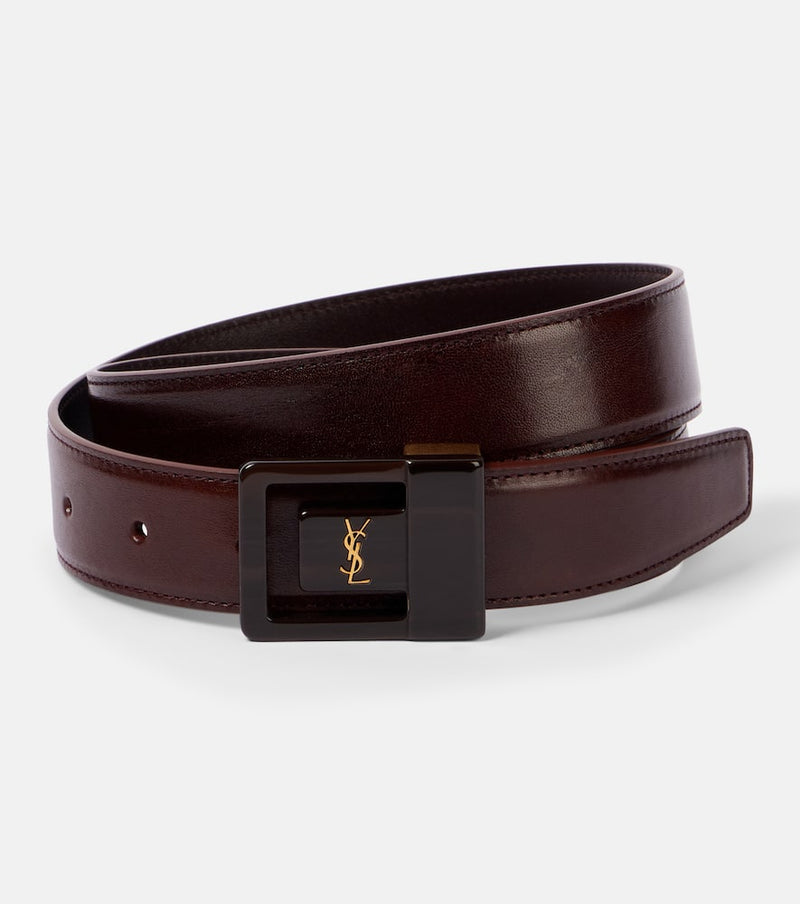 Saint Laurent La 66 leather belt