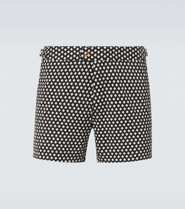Tom Ford Checked swim trunks