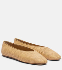 Le Monde Beryl Regency raffia ballet flats