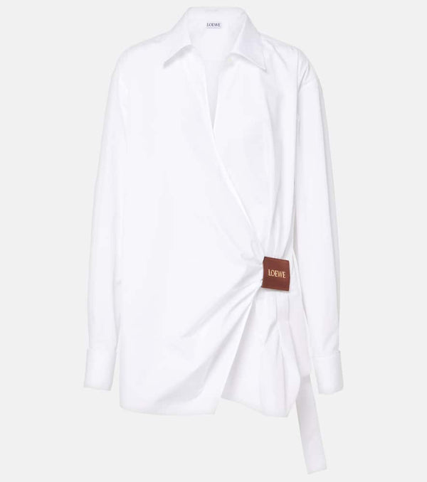 Loewe Draped cotton shirt