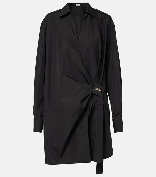 Loewe Draped cotton shirt dress