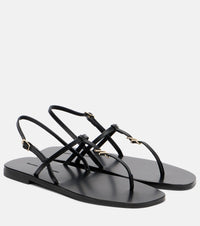 Proenza Schouler Monogram leather thong sandals