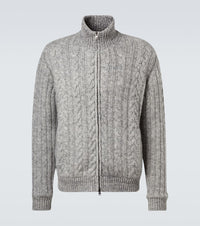 Herno Cable-knit wool jacket
