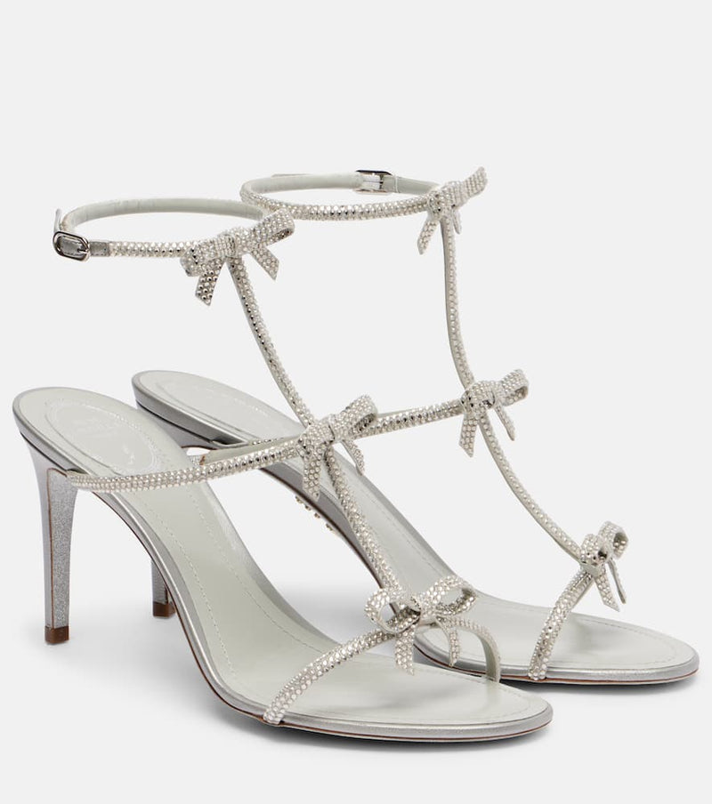 Rene Caovilla Catherina 80 crystal-embellished sandals