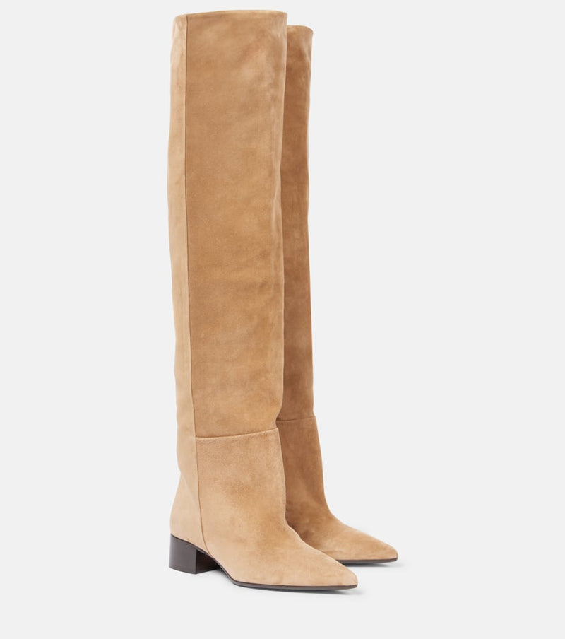 Khaite Andee 40 suede over-the-knee boots