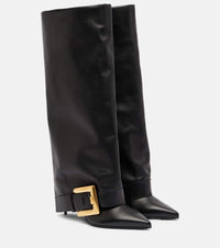 Balmain Anthem leather knee-high boots