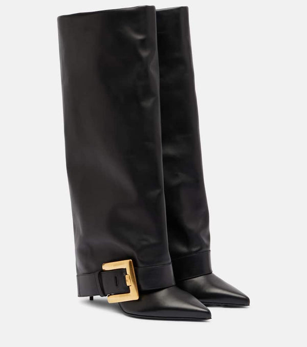 Balmain Anthem leather knee-high boots