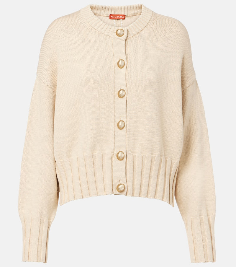 Altuzarra Cotton and silk-blend cardigan