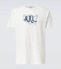 RRL Printed cotton and hemp T-shirt