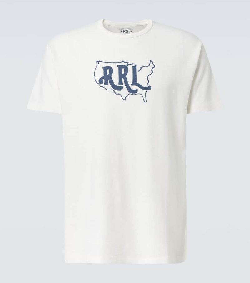 RRL Printed cotton and hemp T-shirt