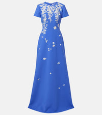 Carolina Herrera Embroidered crepe gown