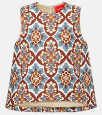 La DoubleJ La Scala printed cotton top