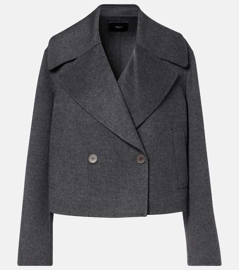 Joseph Cropped wool and cashmere peacoat
