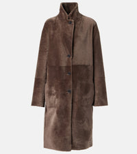 Joseph Reversible shearling and leather coat