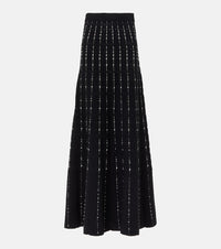 Joseph Ribbed-knit cotton-blend maxi skirt