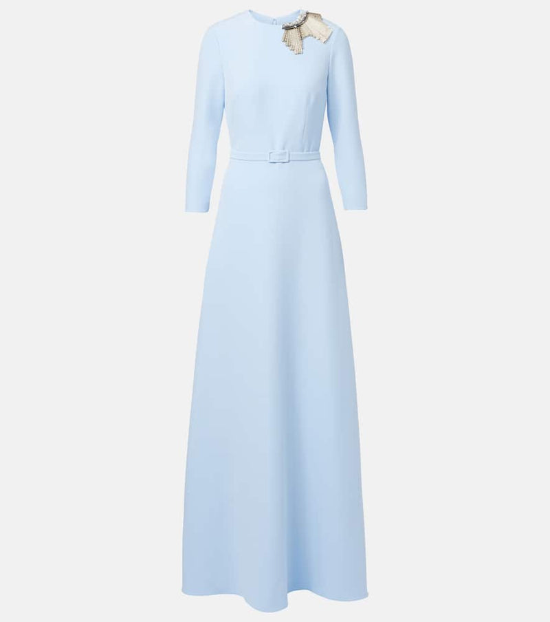 Safiyaa Embellished crepe gown