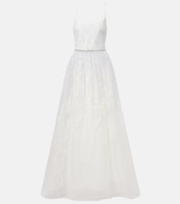 Elie Saab Embroidered tulle gown