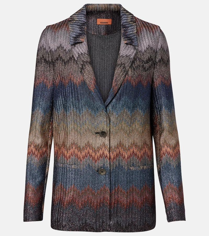 Missoni Zigzag lame blazer