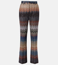 Missoni Zigzag lame flared pants